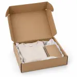 Mailer 10.50 x 10 x 2.50 inch Auto Lock Flat Corrugated Brown Boxes - 3 PLY (150 GSM).