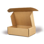 Mailer 10.50 x 10 x 2.50  inch Auto Lock Flat Corrugated Brown Boxes - 3 PLY (150 GSM).