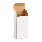 2.25 x 1.5 x 4.5 White Corrugated Sturdy Shipping Boxes - 3 PLY (150 GSM)