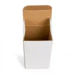 2.25 x 1.5 x 4.5 White Corrugated Sturdy Shipping Boxes - 3 PLY (150 GSM)
