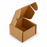 2.5x2x1.5 Inch Brown 3-Ply Self-Locking Corrugated Mailer Box
