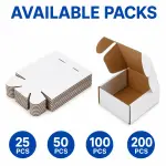 Buy 2.5x2x1.5 Inch White Auto Lock Mailer Boxes Online | MM WILL CARE