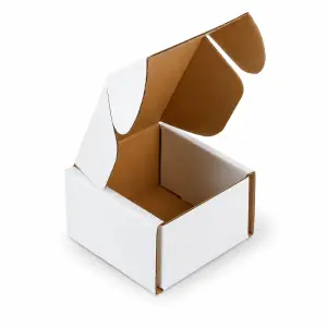 Buy 2.5x2x1.5 Inch White Auto Lock Mailer Boxes Online | MM WILL CARE