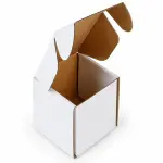 Mailer 2.5 X 2 X 2.5 inch Auto Lock flat White Corrugated Boxes - 3 PLY (150 GSM )