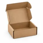 3.5 X 3 X 1.5 Inch Auto Lock Mailer Corrugated brown Boxes - 3 PLY (150 GSM)