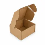 Mailer 3.5 X 3 X 2.5 inch Auto Lock Flat Corrugated Brown Boxes - 3 PLY (150 GSM)