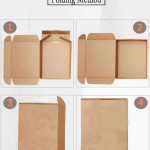 Mailer 3.5 X 3 X 2.5 inch Auto Lock Flat Corrugated Brown Boxes - 3 PLY (150 GSM)