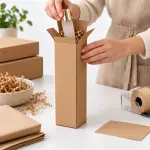 3x2x10 Inch Corrugated Brown Boxes 3ply 150 GSM