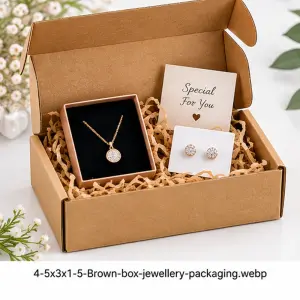 4.5 x 3 x 1.5 Inch Brown 3-Ply Self-Locking Corrugated Mailer Box