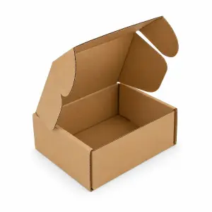 4.5 x 3 x 2.5 Inch Brown 3-Ply Self-Locking Corrugated Mailer Box