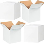 4 X 4 X 4 inch Corrugated White Boxes - 3 PLY (150 GSM)