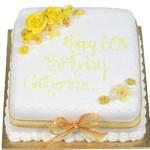 8 x 8 inch golden cake base