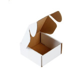 Mailer 2.5 X 2 X 2.5 inch Auto Lock flat White Corrugated Boxes - 3 PLY (150 GSM )