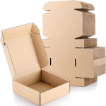 Mailer 5.5x3x2.5 inch Auto Lock Flat Corrugated Brown Boxes - 3 PLY (150 GSM).