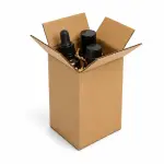 4X2X4 Inch Brown 3-Ply Corrugated Shipping Box
