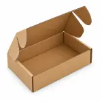5.5 X 3 X 1.5 Inch Auto Lock Mailer Corrugated brown Boxes - 3 PLY (150 GSM)