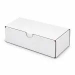 5.5 X 3 X 1.5 Inch Auto Lock Mailer Corrugated white Boxes - 3 PLY (150 GSM)