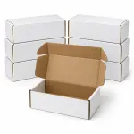 Mailer 5.5 X 3 X 2.5 inch Auto Lock flat White Corrugated Boxes - 3 PLY (150 GSM )