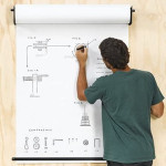MM WILL CARE White Paper Roll 24 Inch X 25 Meter (100GSM)