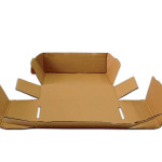 Flat 8 X 8 X 2 Inch Auto Lock Mailer Corrugated Brown Boxes - 3 PLY (150 GSM)