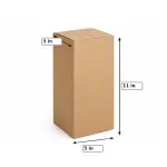 5 X 5 X 11 inch Corrugated Brown Boxes - 3 PLY (150 GSM)