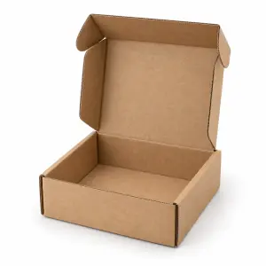 Mailer 5x5x2 inch Auto Lock Flat Corrugated Brown Boxes - 3 PLY (150 GSM).