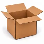 5X5X5 Inch Brown 3-Ply Corrugated Shipping Box