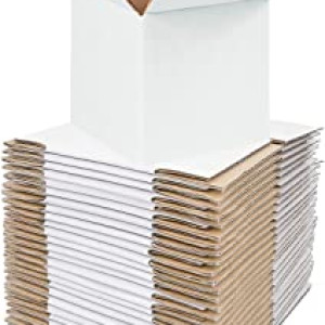 4 X 4 X 4 inch Corrugated White Boxes - 3 PLY (150 GSM)