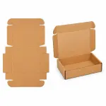 6X4X2 Inch Brown 3-Ply Self-Locking Corrugated Mailer Box