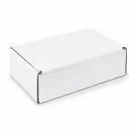 6X4X2 Inch White 3-Ply Self-Locking Corrugated Mailer Box