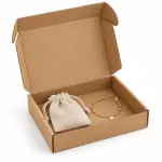 6 × 5 × 1.5 Inch Brown 3-Ply Self-Locking Corrugated Mailer Box