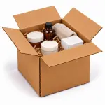 6X6X6inch Corrugated Brown Boxes - 3 PLY (150 GSM)