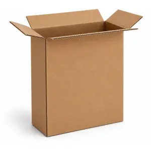 7.5X2.5X9 inch corrugated goldeln brown boxes - 3 ply