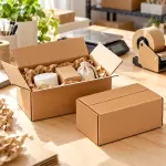 7.5 X 4.5 X 3.5 inch Corrugated Brown Boxes - 3 PLY (150 GSM)