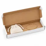 7.5x4x1.5 Inch Self Lock White 3-Ply Self-Locking Cardboard Mailing Boxes for E-commerce and Gift Packaging.