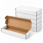7.5x4x1.5 Inch Self Lock White 3-Ply Self-Locking Cardboard Mailing Boxes for E-commerce and Gift Packaging.