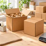 7.5X 7.5 X 7.5 Inch Corrugated Brown Boxes - 3 PLY (150 GSM)