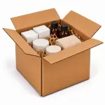 7.5X 7.5 X 7.5 Inch Corrugated Brown Boxes - 3 PLY (150 GSM)