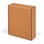 7.75 × 2.5 × 8.75 Inch Brown 3-Ply Corrugated Shipping Box