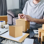 7.75 X 2.5 X 8.75 Inch Corrugated Brown Boxes - 3 PLY (150 GSM)