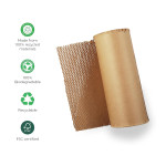 MM WILL CARE Honeycomb Paper Bubble Wrap Roll 20 Inch |  Packing, Shipping, Moving, (90 gsm Paper roll )