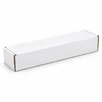 Flat 7 X 2 X 1.5 inch Auto Lock Mailer Corrugated White Boxes - 3 PLY (150 GSM)