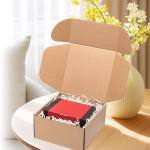 Flat 8 X 8 X 4 inch Auto Lock Mailer Corrugated Brown Boxes - 3 PLY (150 GSM)