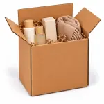 8X4X8 Inch Brown 3-Ply Corrugated Shipping Box