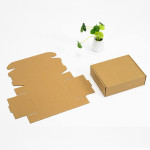 Mailer 10.5 x 6 x 1.5 inch Auto Lock Flat Corrugated Brown Boxes - 3 PLY (150 GSM).