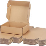 Mailer 12 x 10 x 2.50  inch Auto Lock Flat Corrugated Brown Boxes - 3 PLY (150 GSM).
