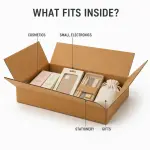 9X6X2 inch Corrugated Brown Boxes - 3 PLY (150 GSM)