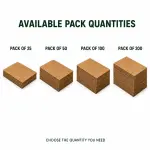 9X6X4.5 inch Corrugated Brown Boxes - 3 PLY (150 GSM).