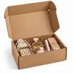 Mailer 9 X 6 X 4 inch Auto Lock Flat Corrugated Brown Boxes - 3 PLY (150 GSM)