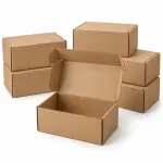 Mailer 9 X 6 X 4 inch Auto Lock Flat Corrugated Brown Boxes - 3 PLY (150 GSM)
